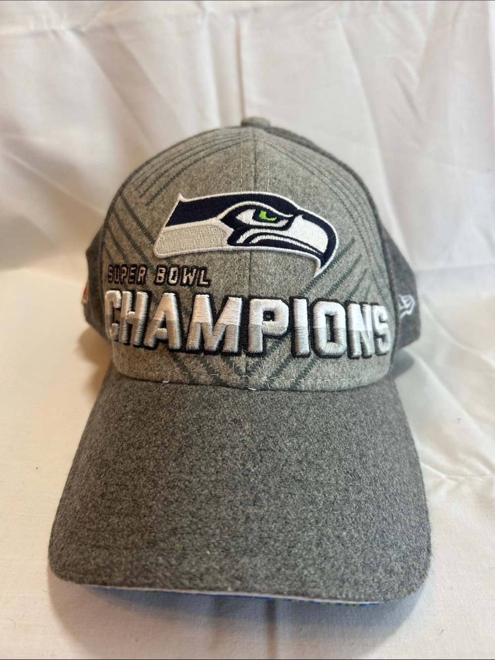 New Era Seattle Seahawks Gray Super Bowl Champions Hat